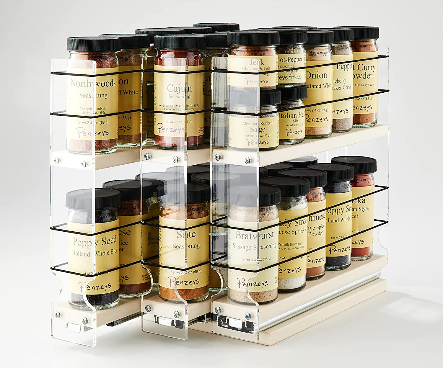 Vertical Spice 222x2x11 DC Spice Rack Mounted 3 Drawers