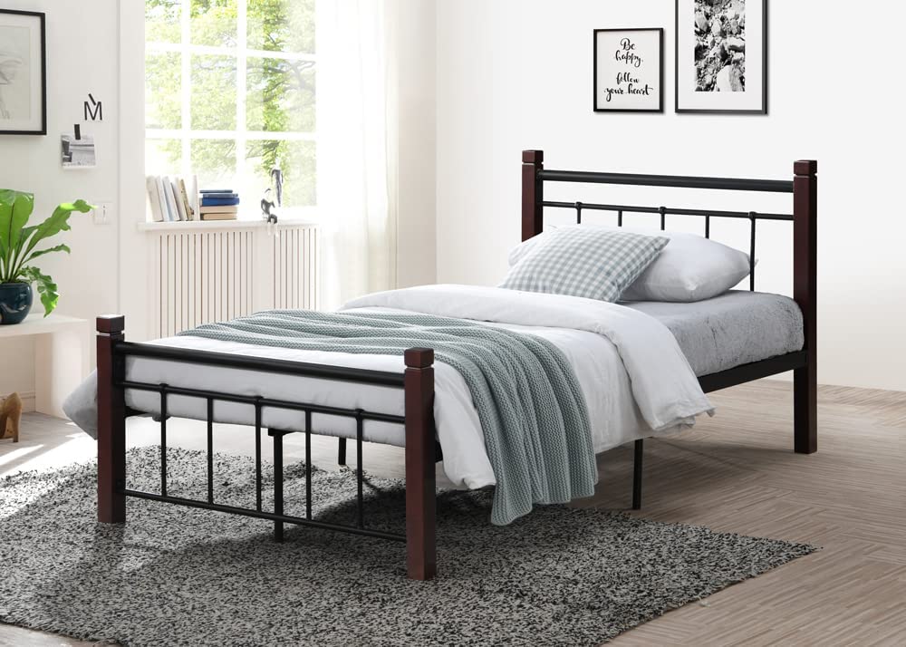 hodedah metal daybed 6 inch mattress twin