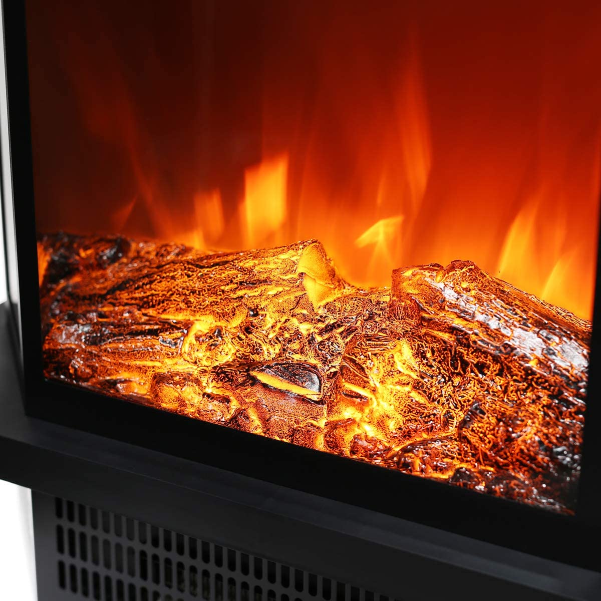 XtremepowerUS 3D 1500W Vintage Electric Standing Fireplace Stove Heater