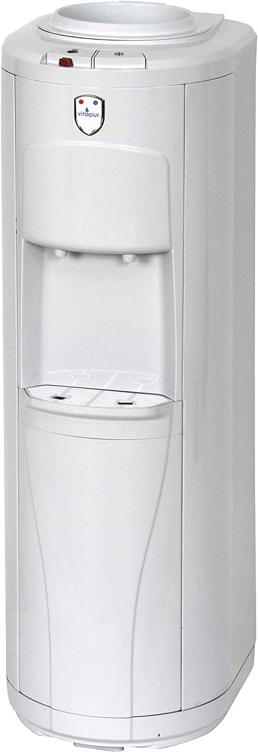 Vitapur Top Load Floor Standing Hot & Cold Water Dispenser with Piano Push Buttons & 24/7