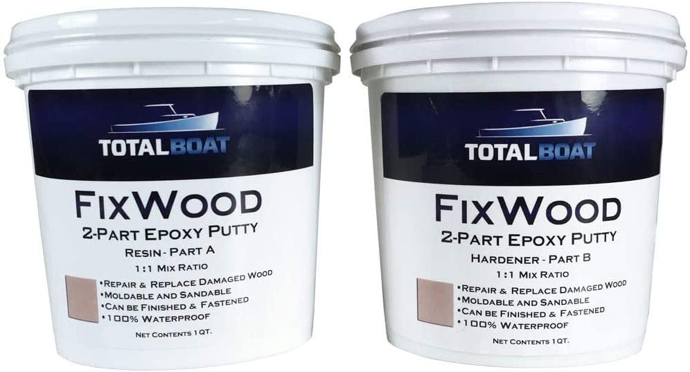 TotalBoat Fixwood Marine Grade Epoxy Putty Stainable Paste Filler
