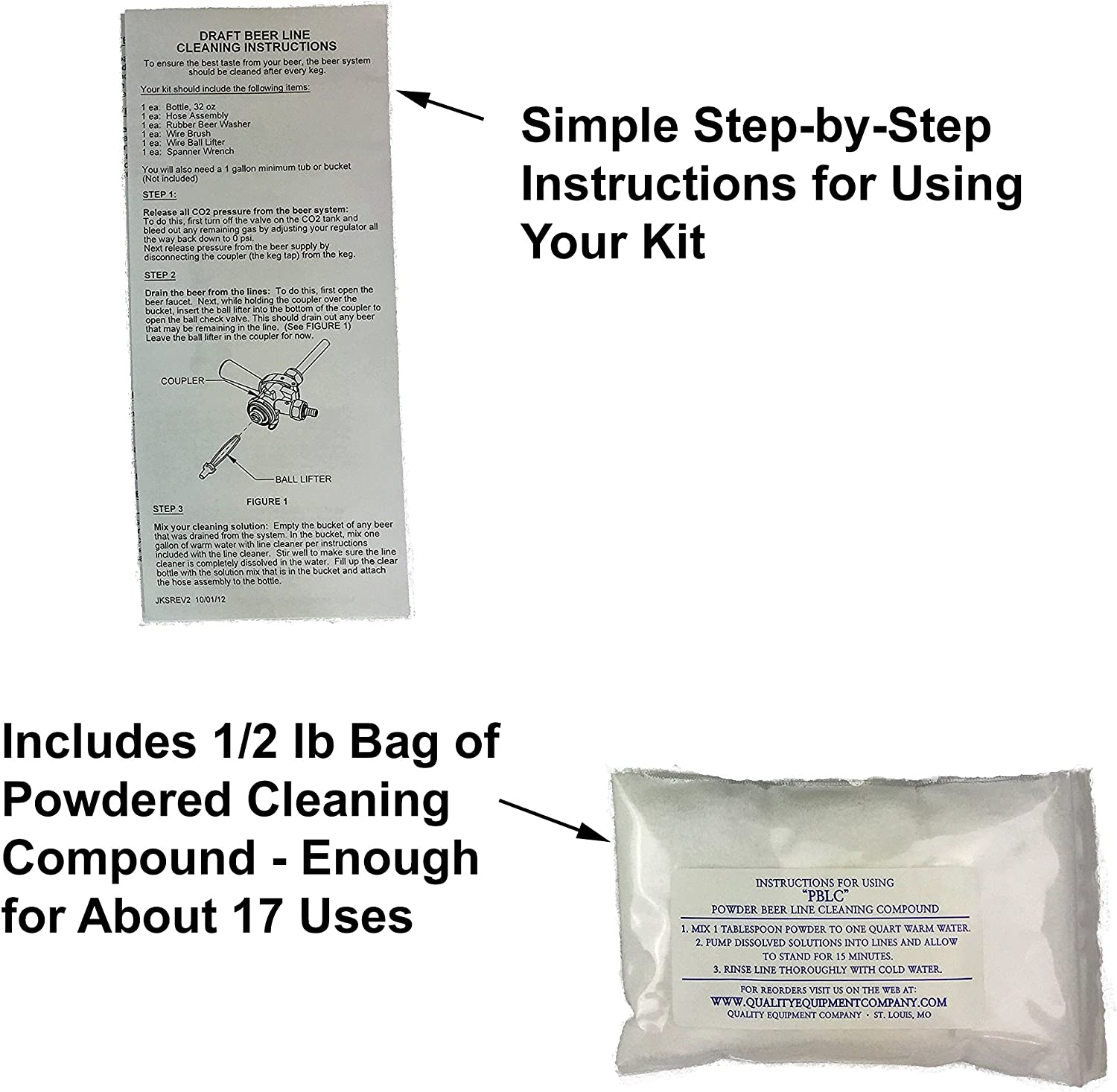 Kegerator Beer Line Cleaning Kit All Necessary Cleaning Accessories