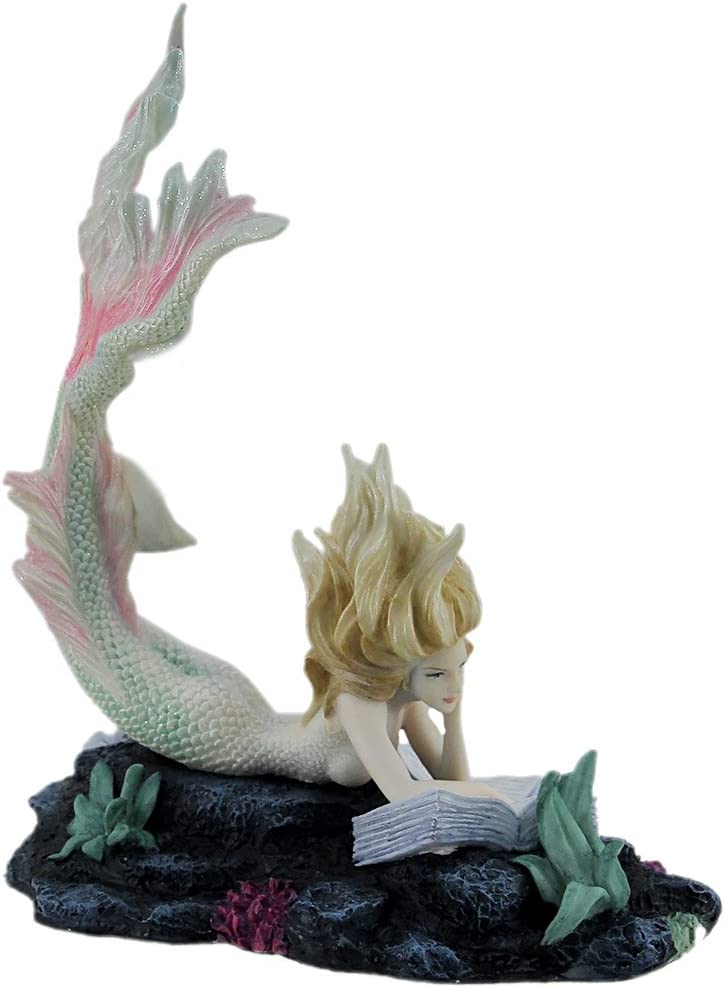 Veronese Design Lost Books Mermaid Sculpture - The Tea Scape