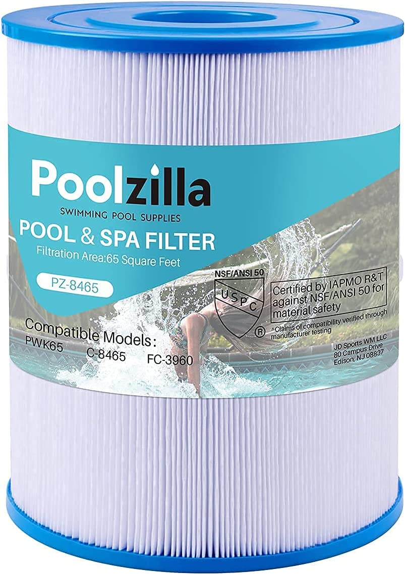 71827 Poolzilla Replacement for Spa Filter Watkins 31114 Watkins 65 sq.ft Tiger River Spa Filter- 1 Pack Pleatco PWK65 71828 Filbur FC-3960 Unicel C-8465 