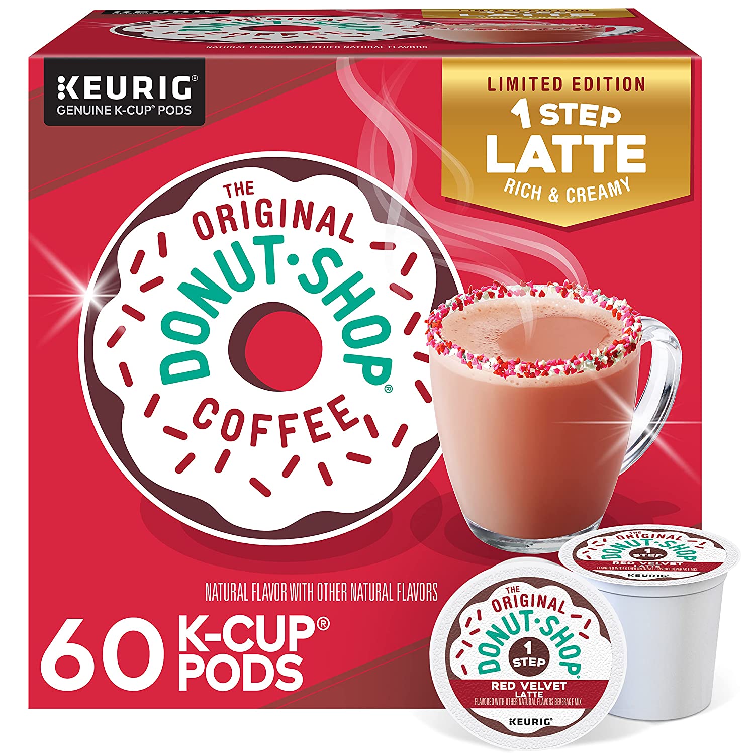 The Original Donut Shop Mocha Latte, Single Serve Coffee K-Cup Pod ...