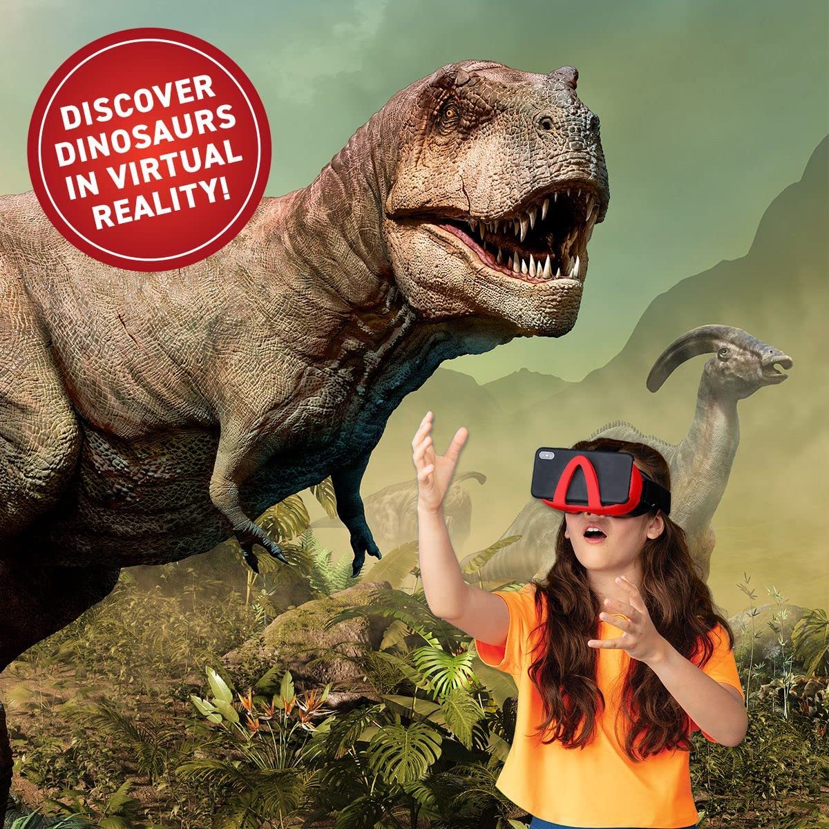 Abacus Brands Virtual Reality Dinosaurs Illustrated Interactive VR/AR