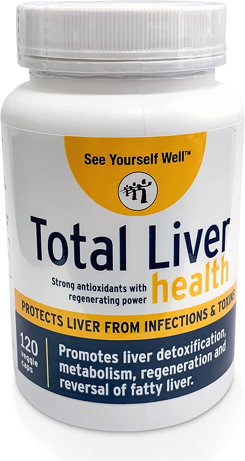 Total Liver Health Liver Cleanse, Detox, Regeneration, Fatty Liver Reversal. with Milk Thistle