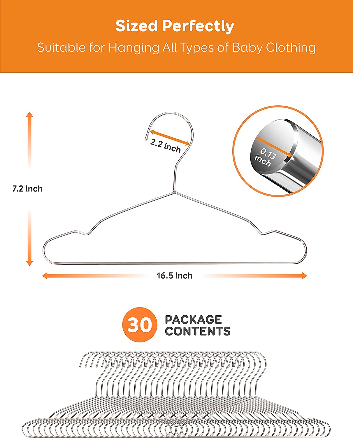 Fayleeko Wire Hangers 50 Pack Coat Hangers Strong Heavy Duty Stainless