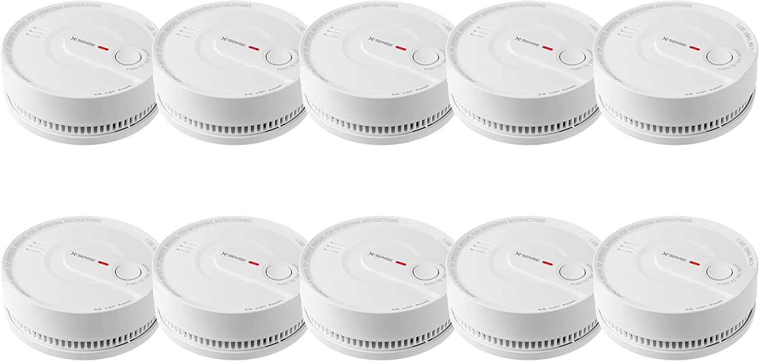 XSense Smoke Alarm, 10Year Battery Fire Alarm Smoke Detector with LED
