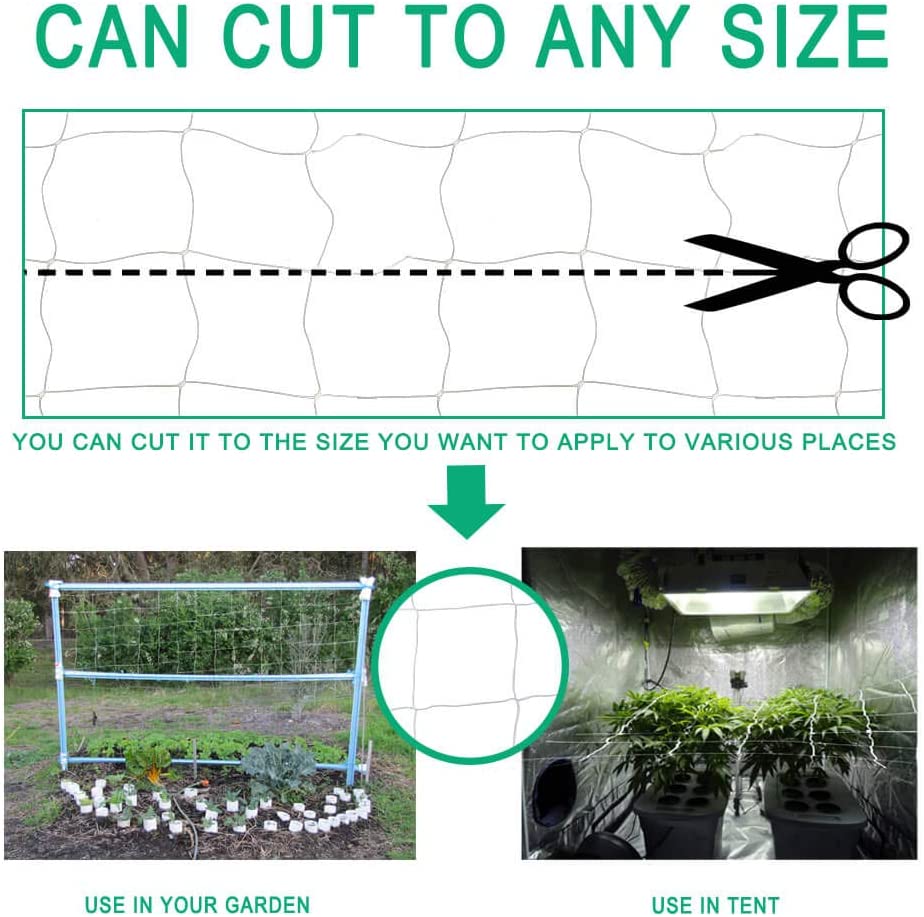 Heavy Duty Trellis Netting Roll 79''x328' Plastic Plant Trellis Net