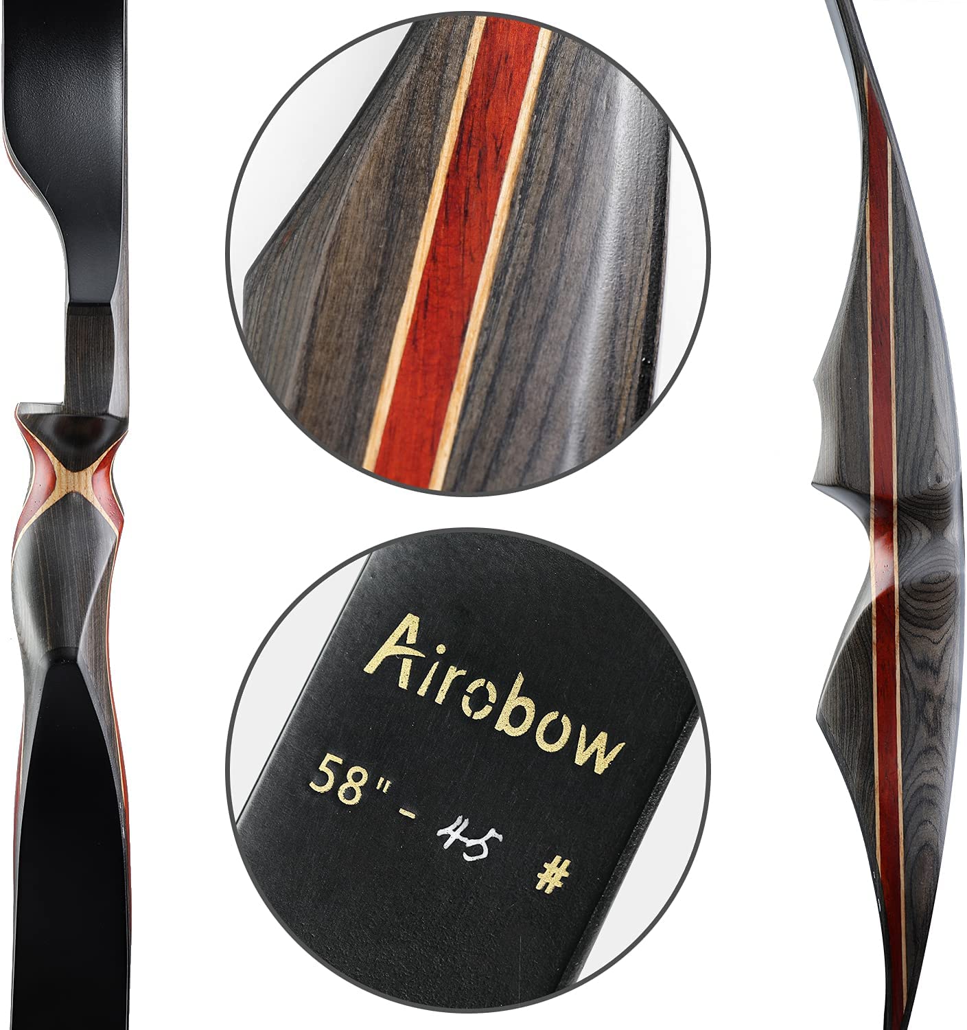 OEELINE Airobow Longbow 58in Professional Hunting Right Hand OnePiece