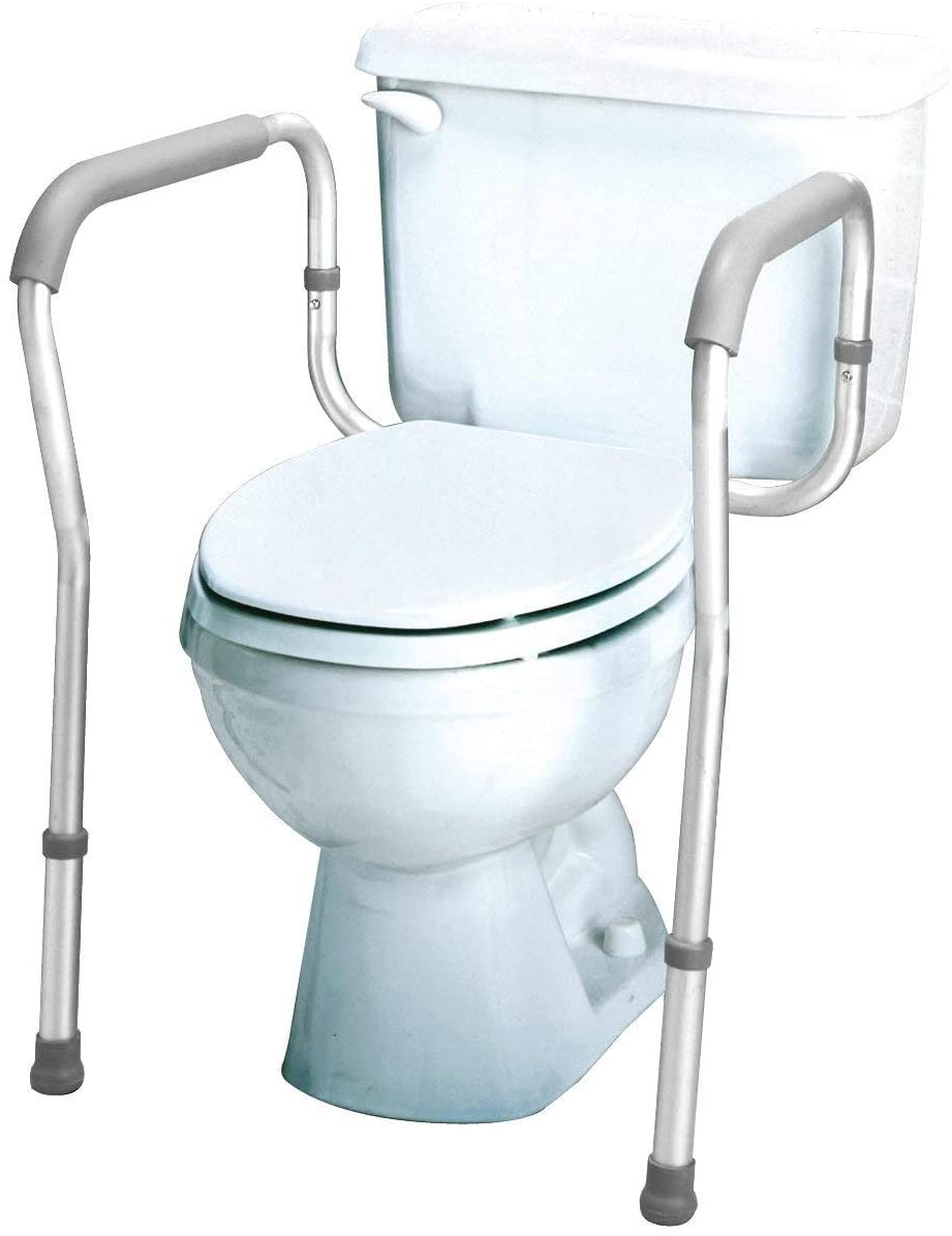 Carex Toilet Safety Rails Toilet Safety Frame For Elderly, Handicap, or Disabled Toilet