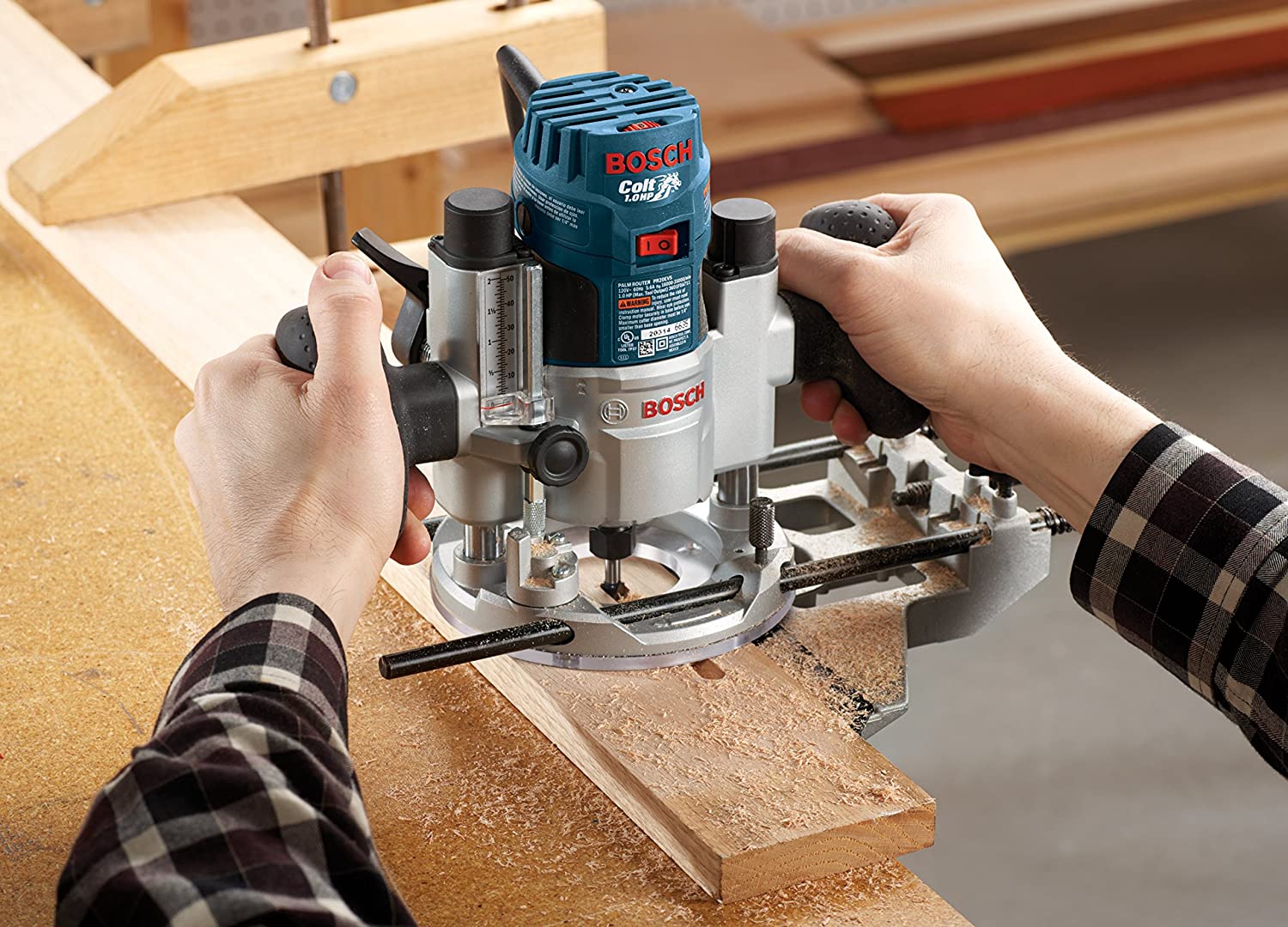 BOSCH RA1054 Deluxe Router Edge Guide with Dust Extraction Hood ...