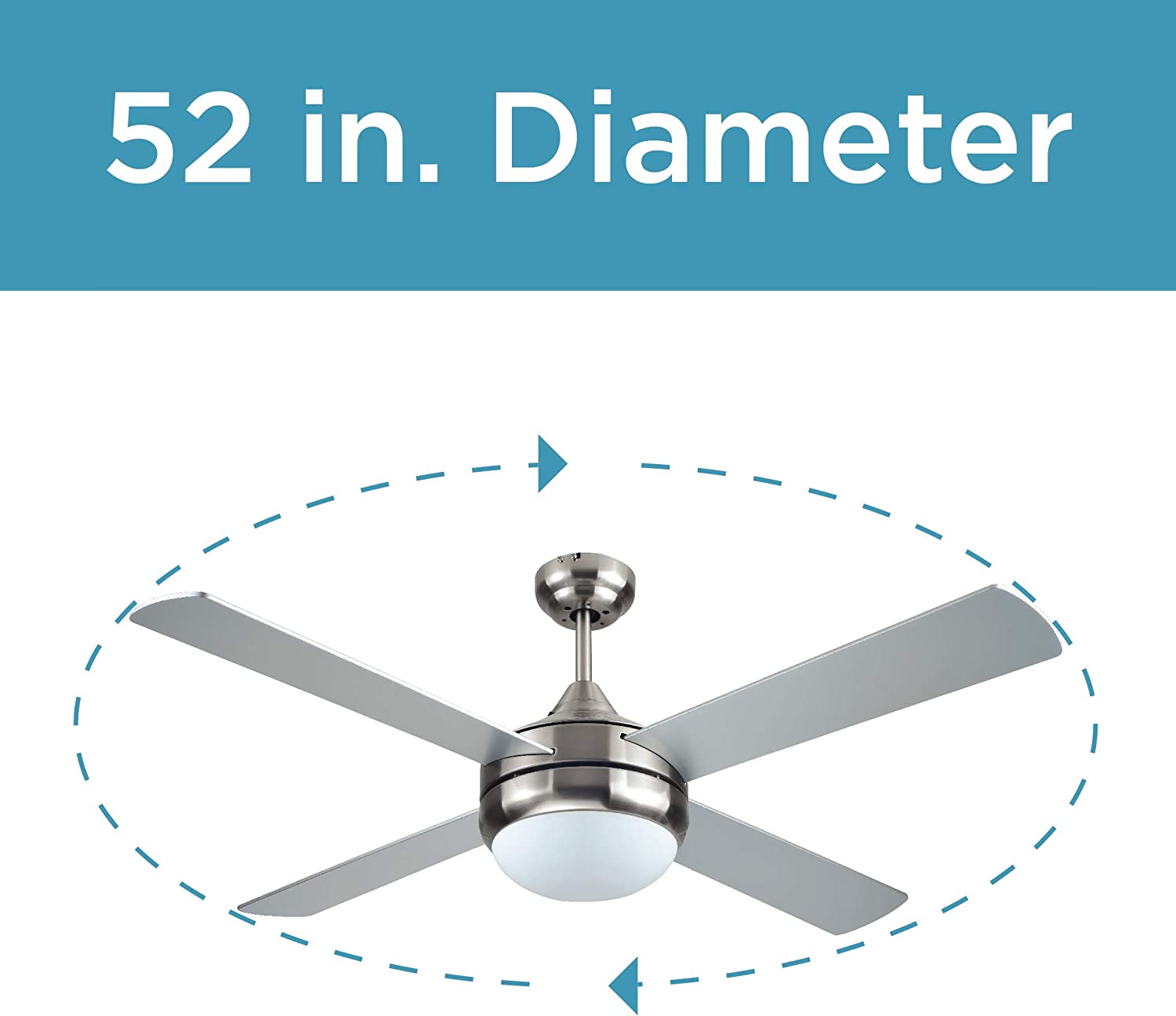 BLACK+DECKER BCF5252R 52-Inch 4-Bladed 