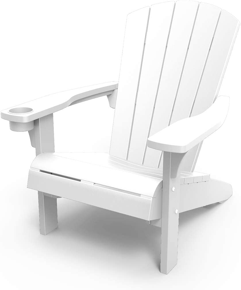 Keter Adirondack Chair Seating, White The Tea Scape