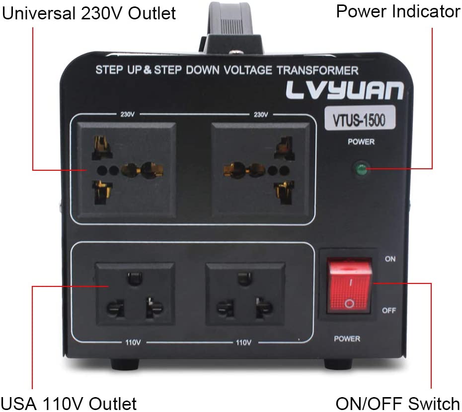 LVYUAN Voltage Transformer Converter 2000 Watt Step Up/Down Convert