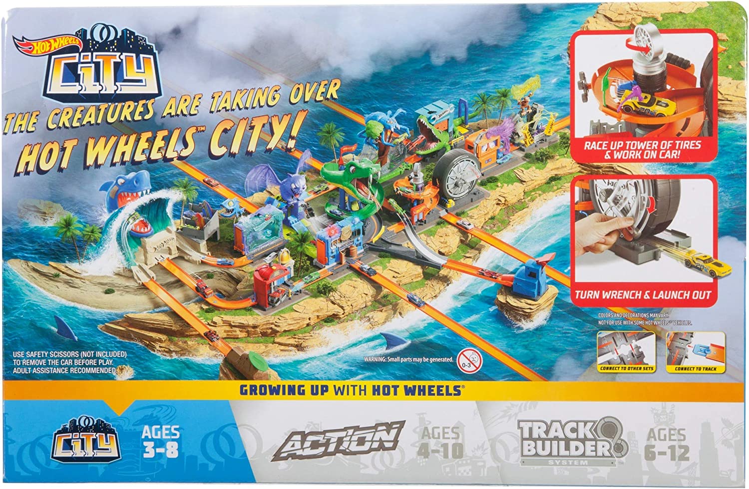 hot wheels city super spin tire shop