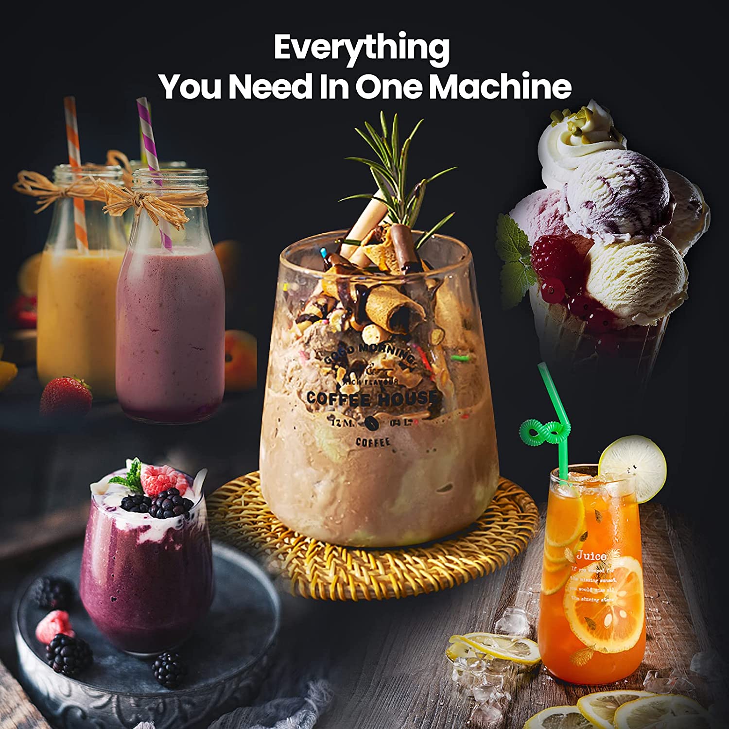 Anthter Blender 1600W, Professional Blender for Kitchen, Countertop