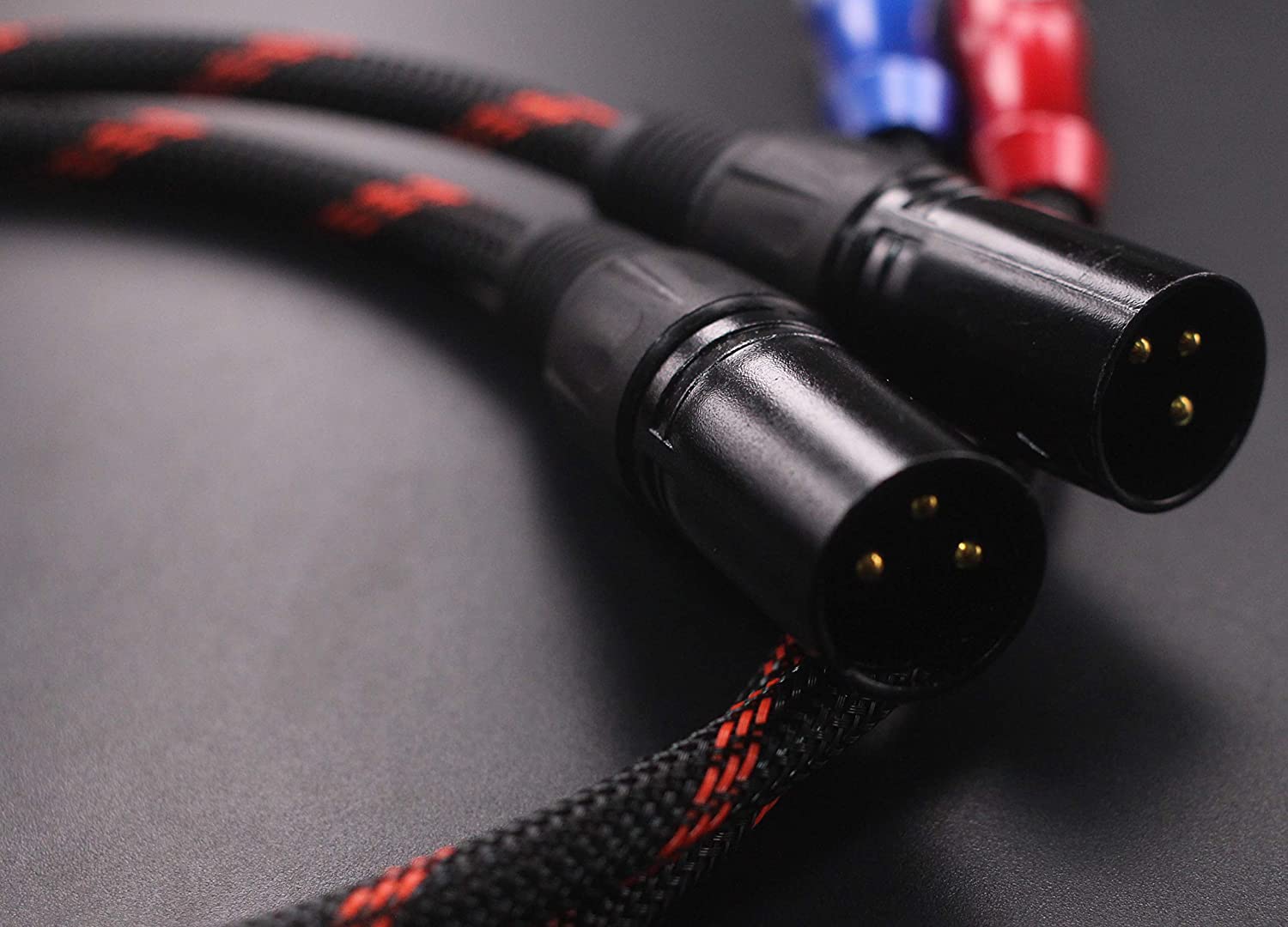 4N OFC Wire XM-R4-1 XM-R4-1 HIFI cable 2 XLR Male to RCA Male Quality Cables 2XLR to 2RCA Dual XLR Male to Dual RCA 6.5ft 2M 