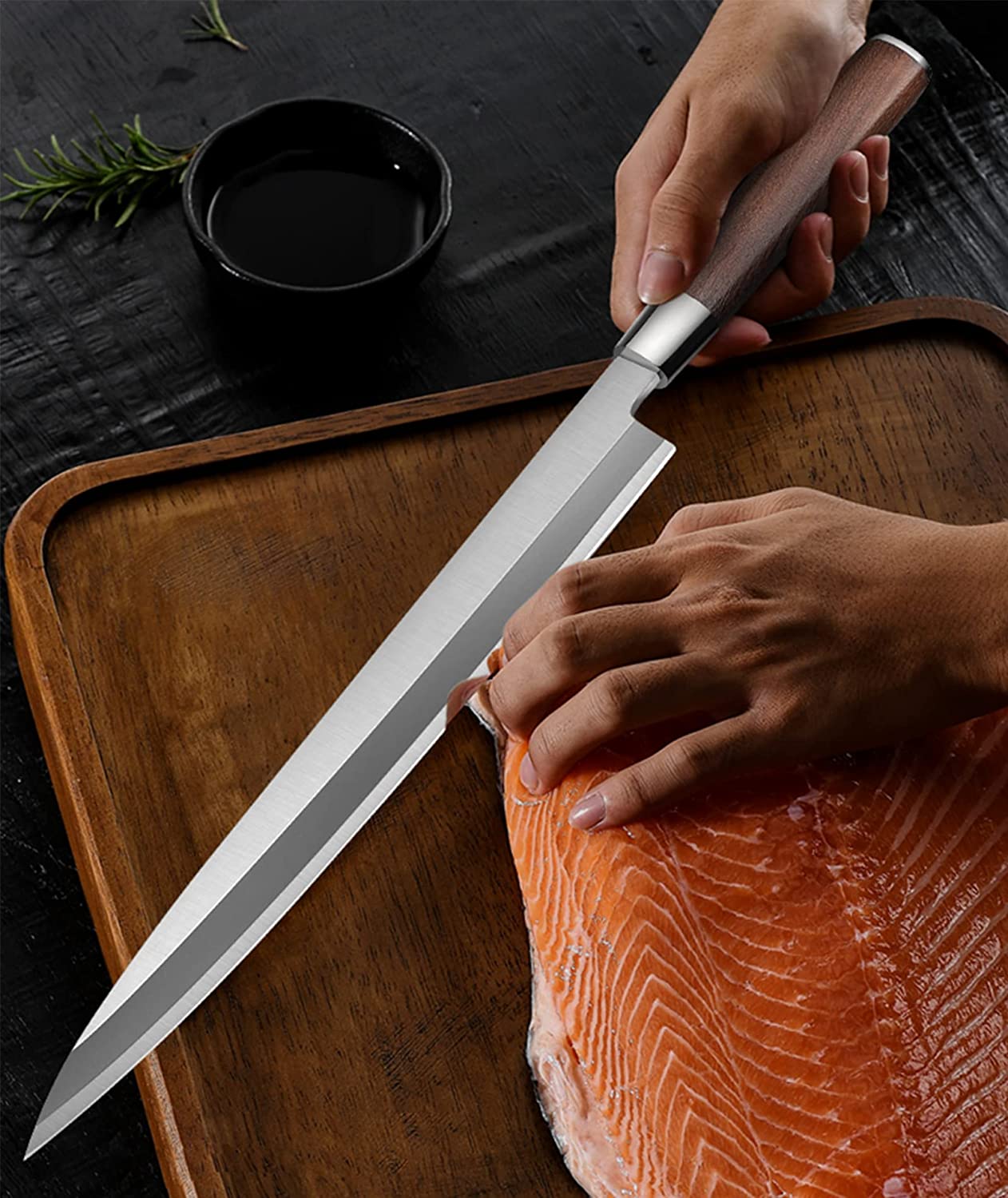 TIVOLI Sashimi Knife 10.5" Yanagiba Single Bevel Sushi Knife Japanese