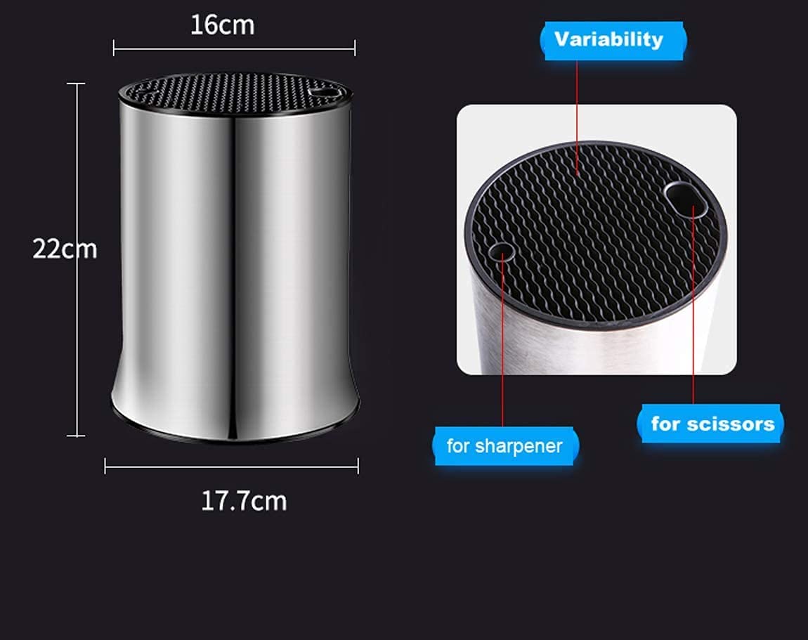 XXL Universal Knife Holder, 304 Stainless Steel Knife Block Without