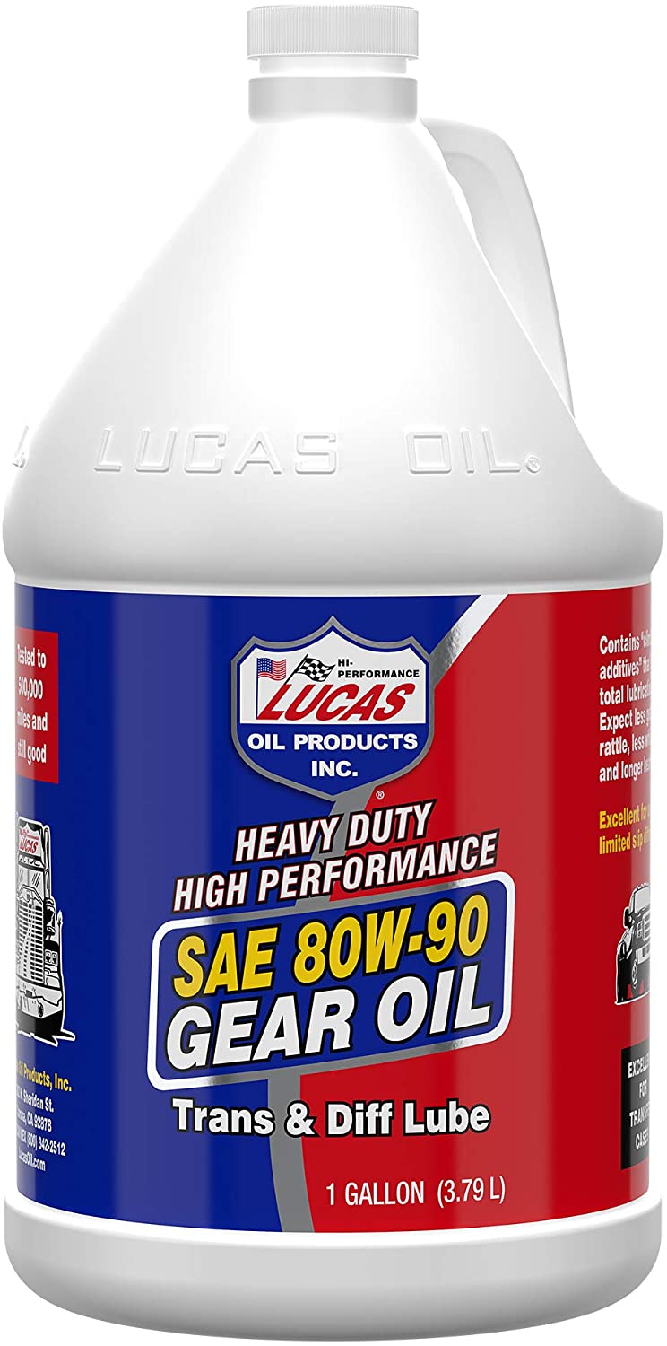 Lucas Oil LUC10046 SAE 80W90 Heavy Duty Gear Oil 1 Gallon , White