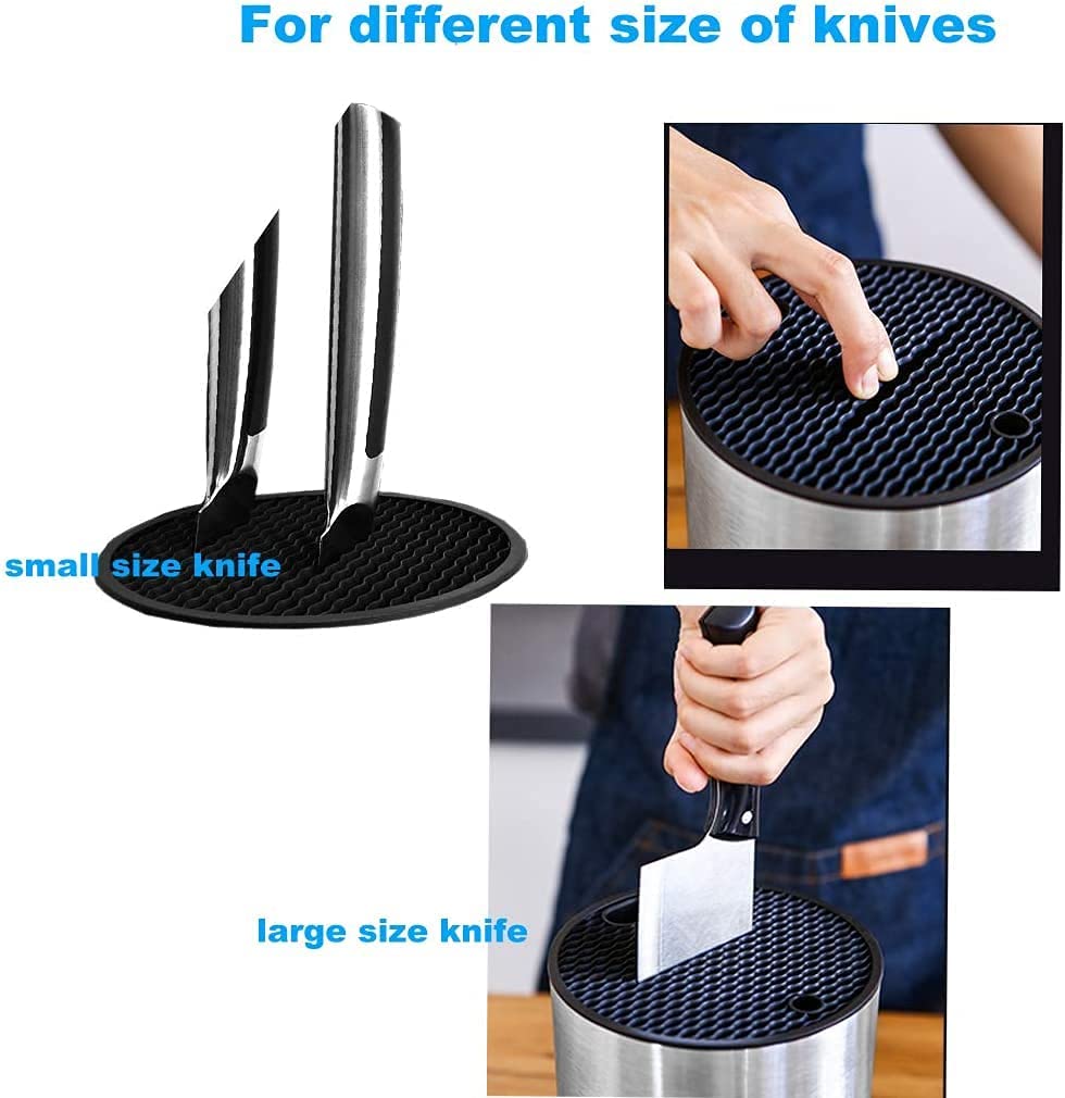 XXL Universal Knife Holder, 304 Stainless Steel Knife Block Without