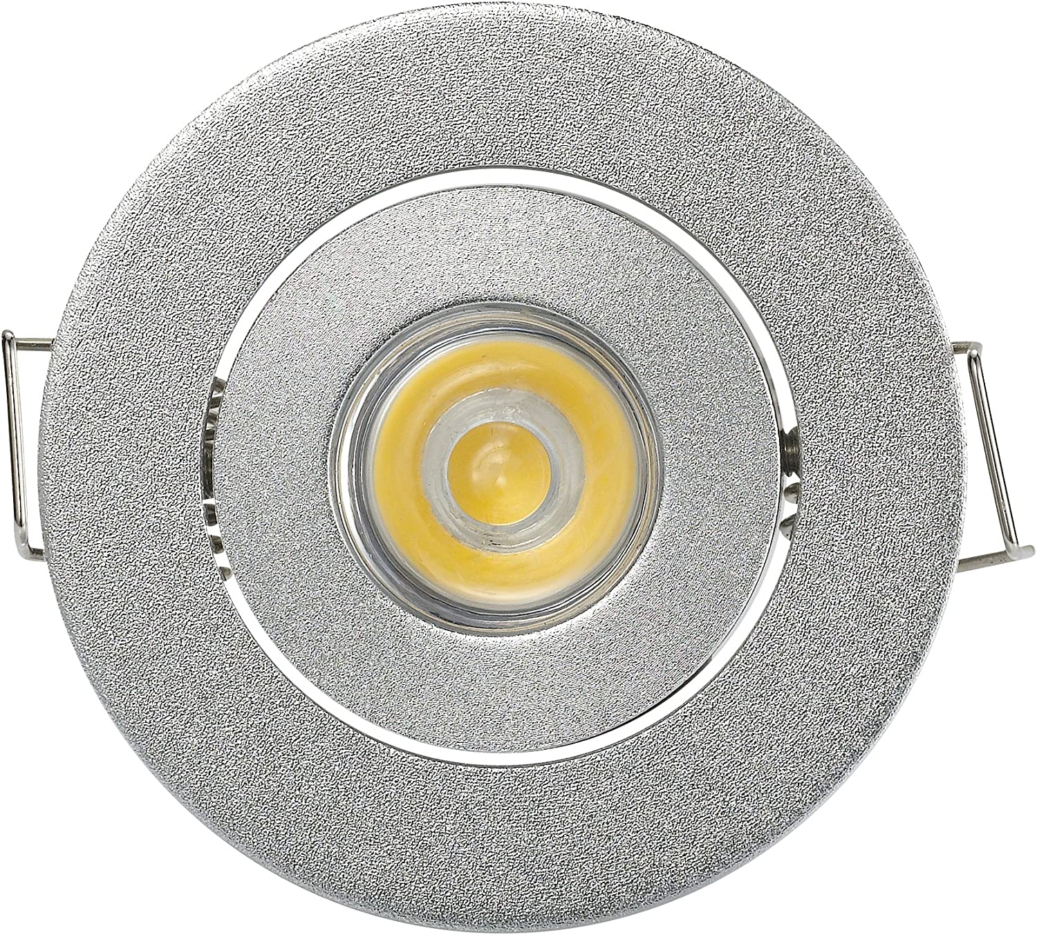 Set Of 4 Mini Recessed Led Spotlights, 3 W, Warm White Black Krygv 物品