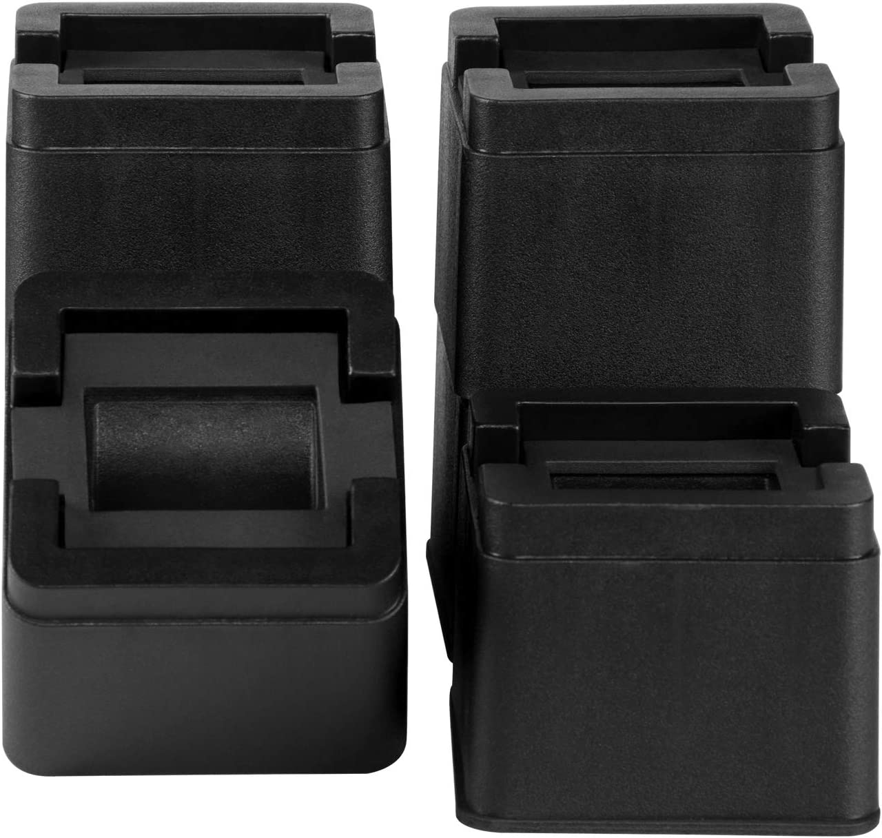 BTSDhome 3 or 6 Inch Bed Risers Heavy Duty Adjustable Furniture Risers