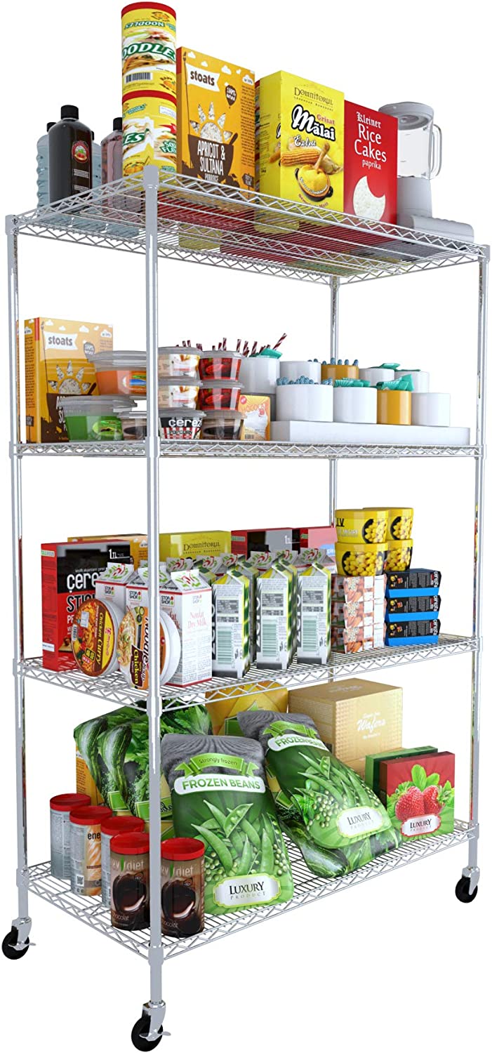 SafeRacks NSF Certified Commercial Grade Adjustable 6Tier Steel Wire