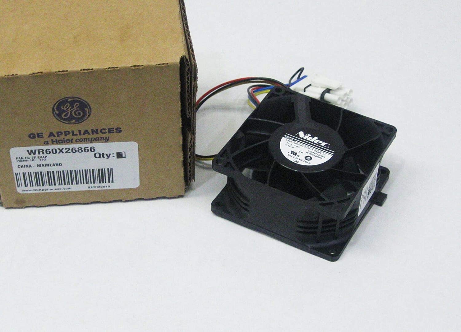 GE Refrigerator Evaporator Fan Motor, WR60X26866 The Tea Scape