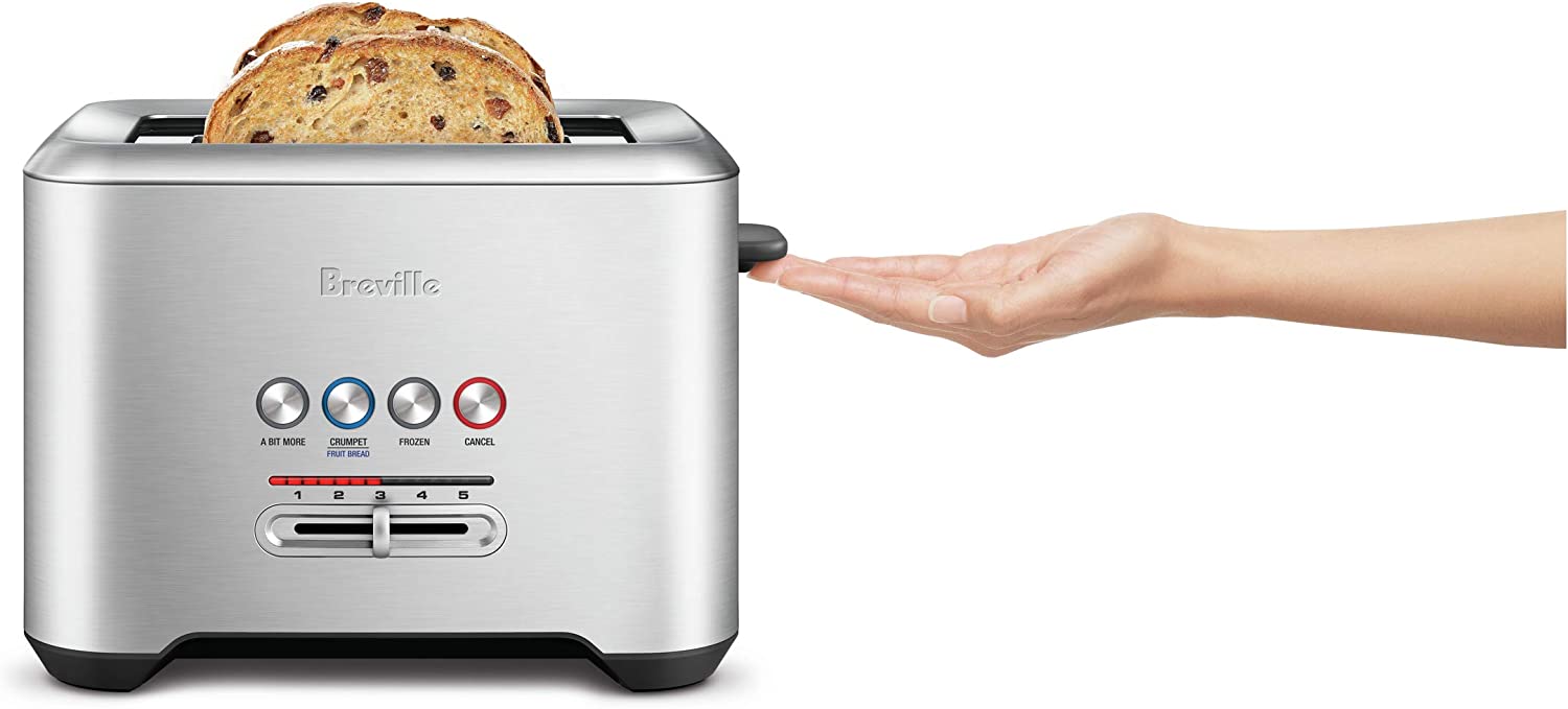 Breville BTA730XL Bit More 4-Slice Toaster, Brushed Stainless Steel ...