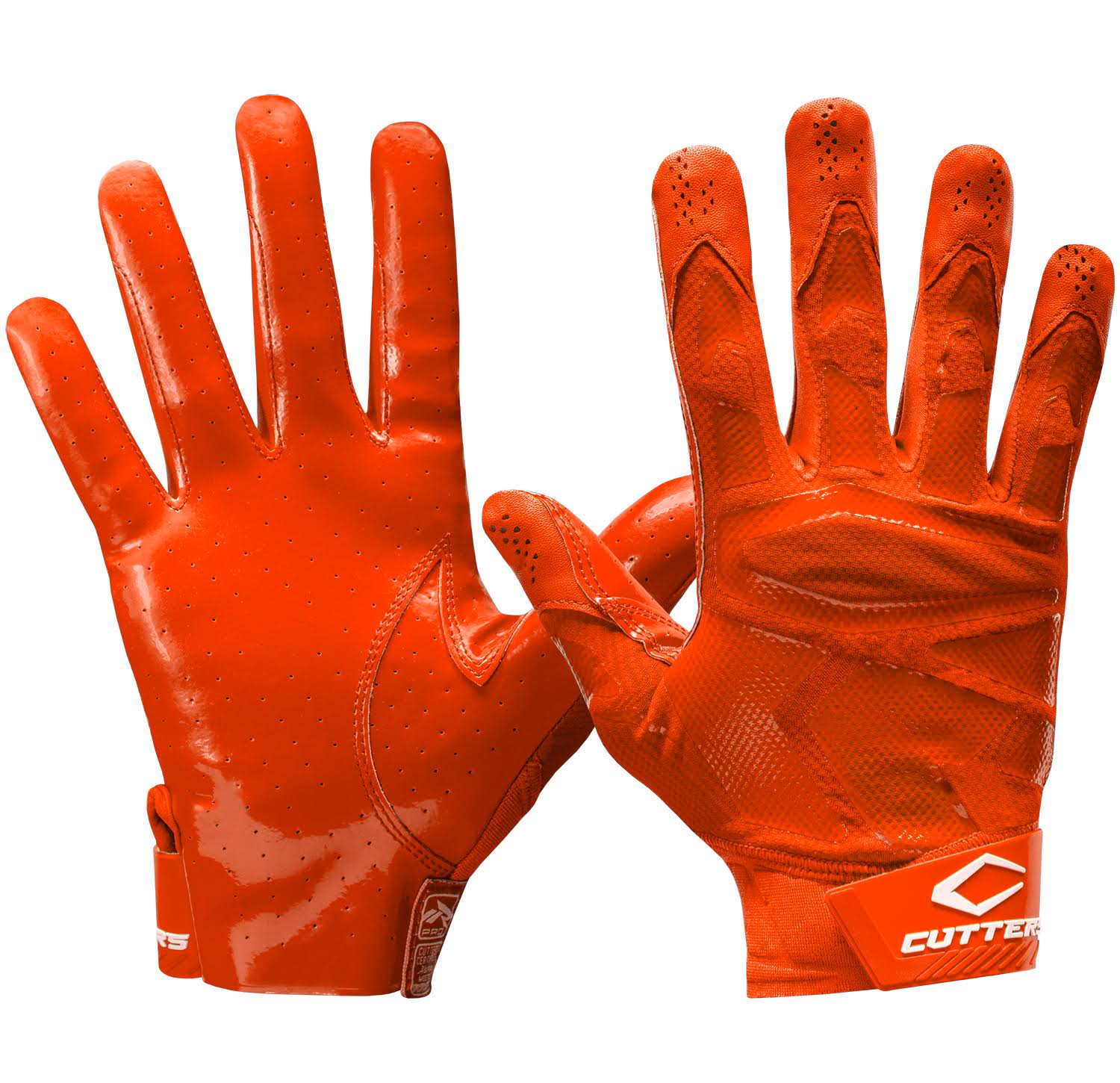 orange wide receiver gloves