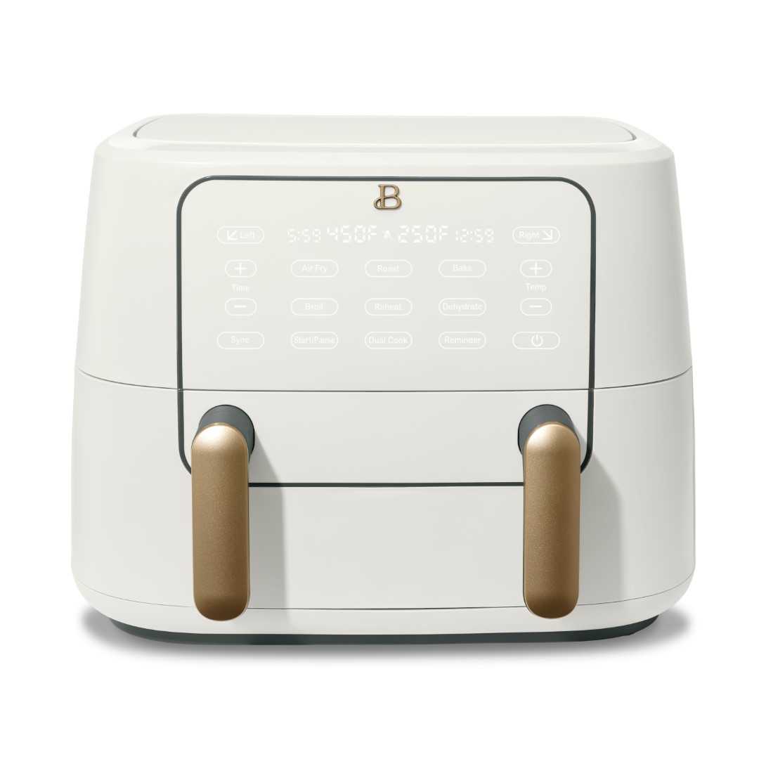 Beautiful 9qt Trizone Air Fryer White Icing By Drew Barrymore