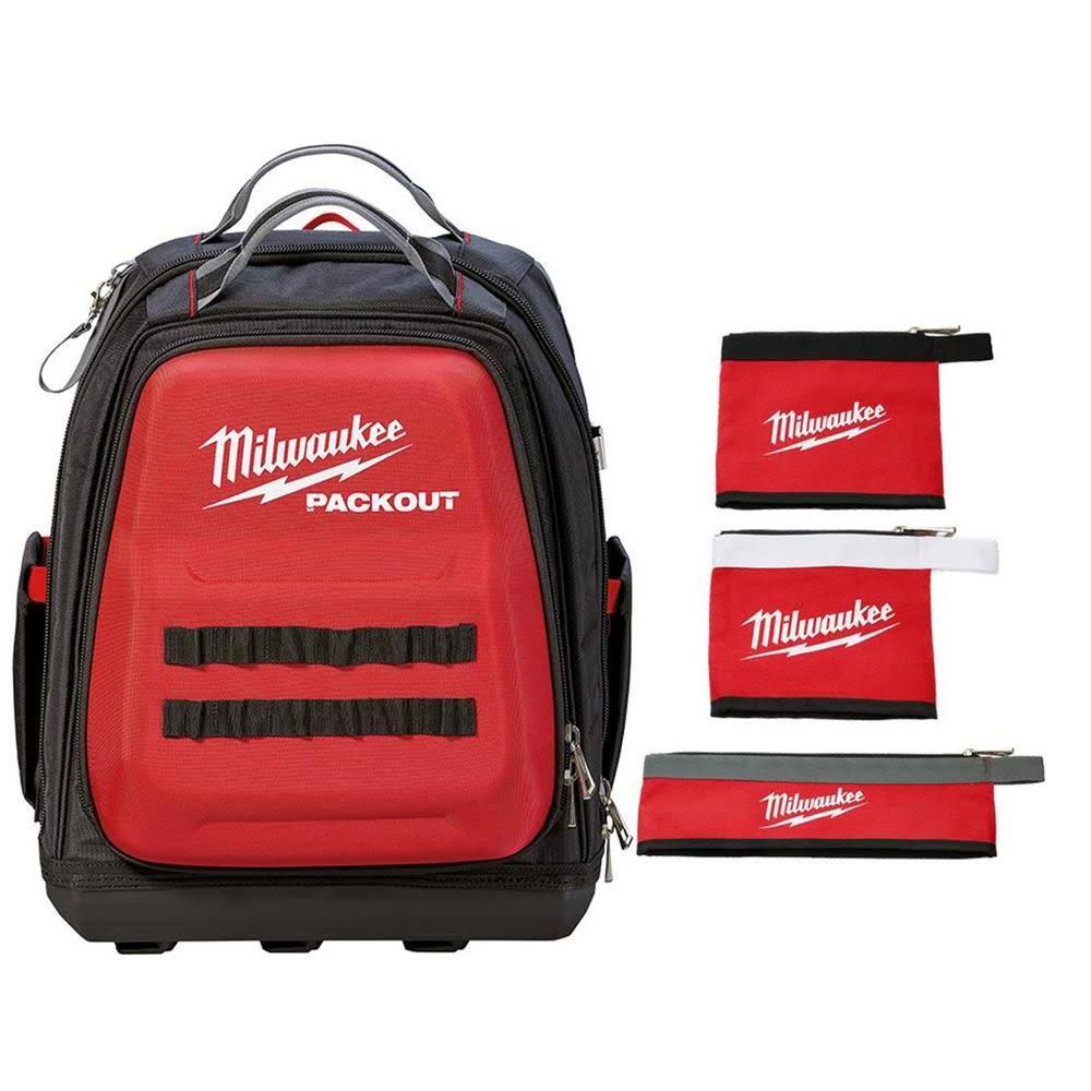 15 In. PACKOUT Backpack With (3-Pack) Multi-Size Tool Bags