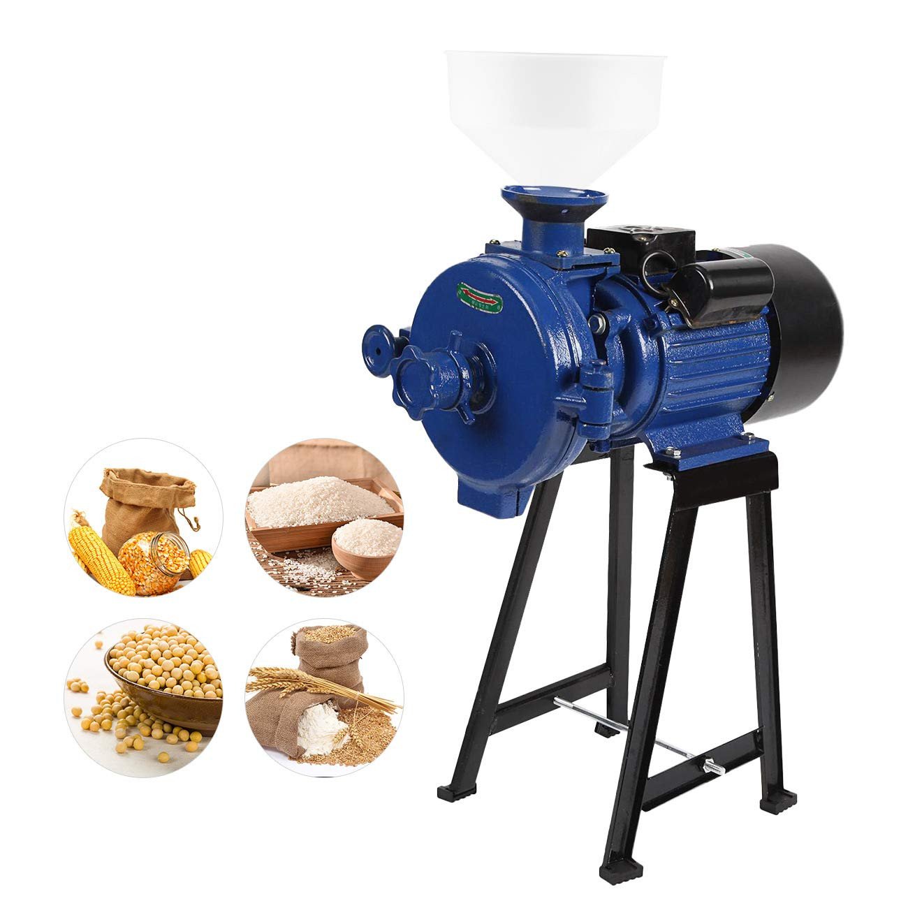 BEAMNOVA 1500W Professional Grain Mill Commercial Grinder Cast Iron For