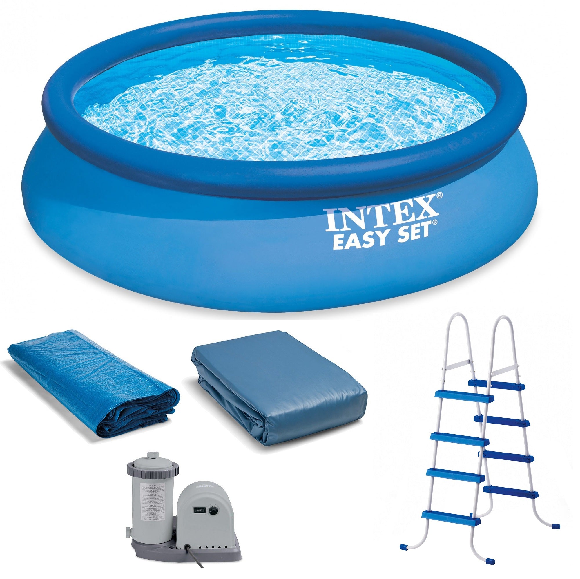 Intex 18' x 48" Easy Set Round Swimming Pool Complete Set