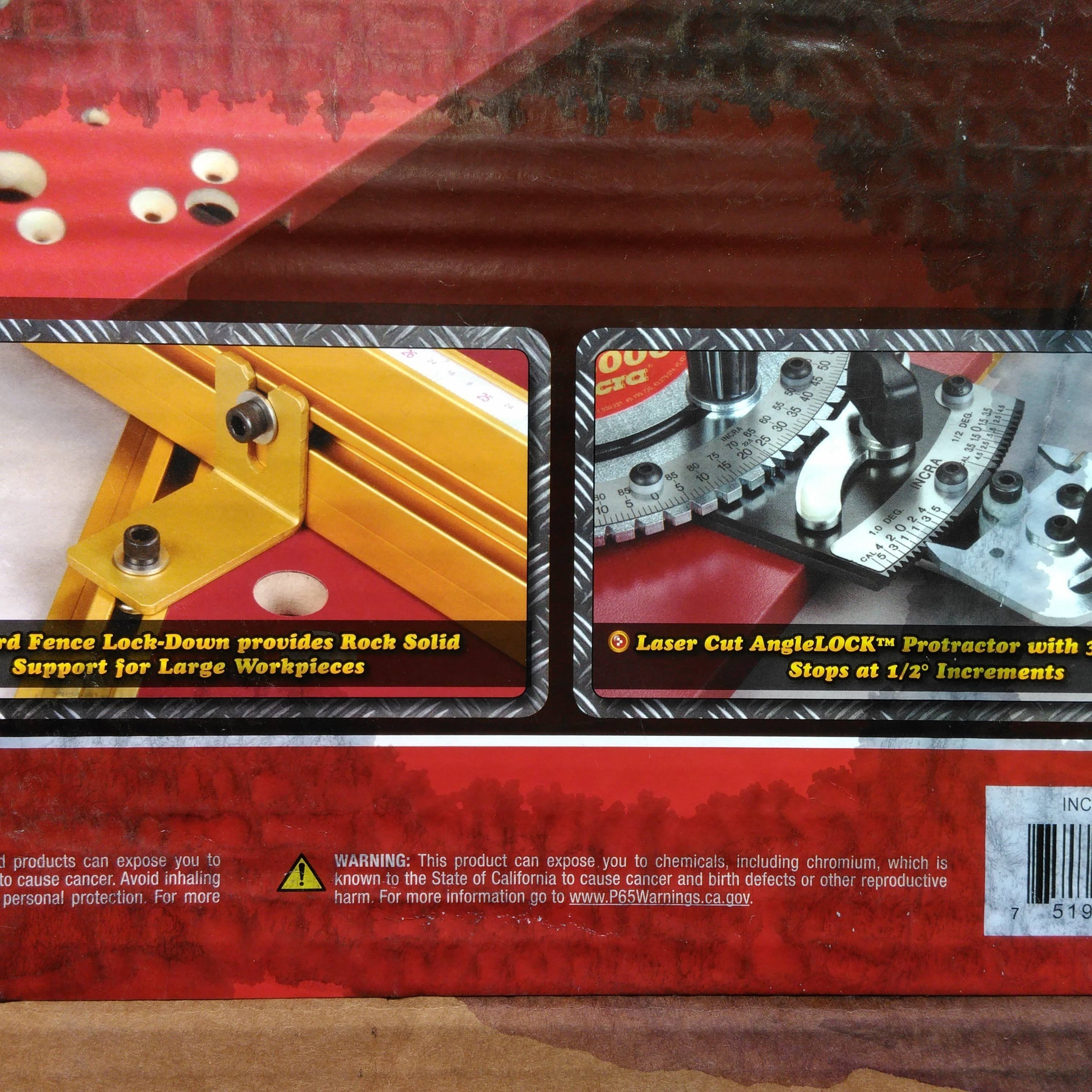 Incra Miter 5000 Table Saw Miter Gauge with Sled and Telescoping Fence