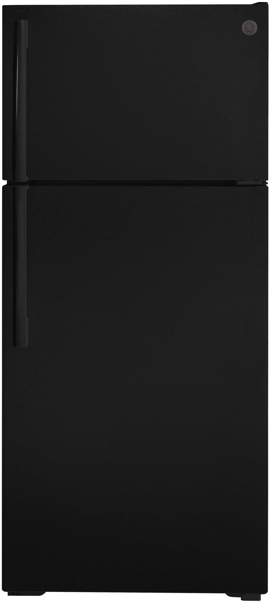GE GTS17DTNRBB 16.6 Cu. ft. Top Freezer Refrigerator - Black - chargefr
