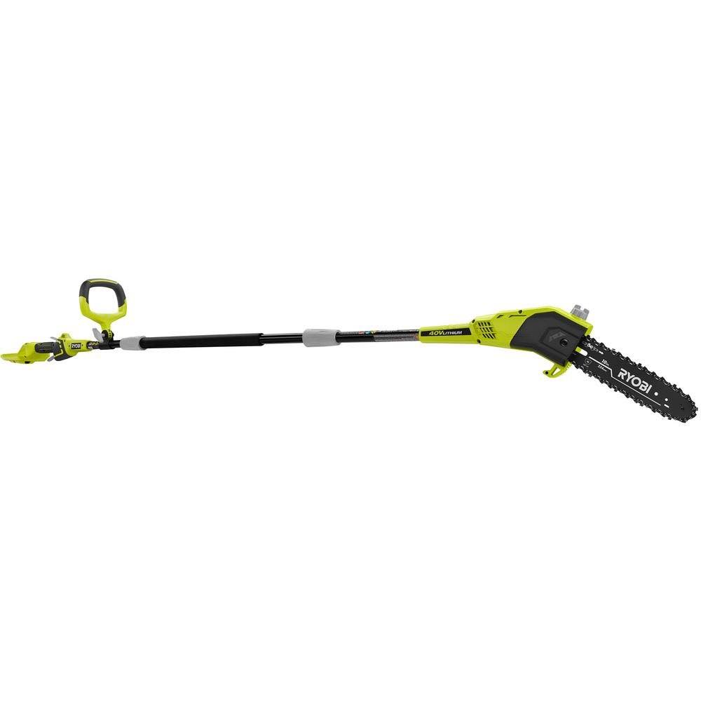 Ryobi 10 in. 40Volt LithiumIon Cordless Battery Pole Saw (ToolOnly