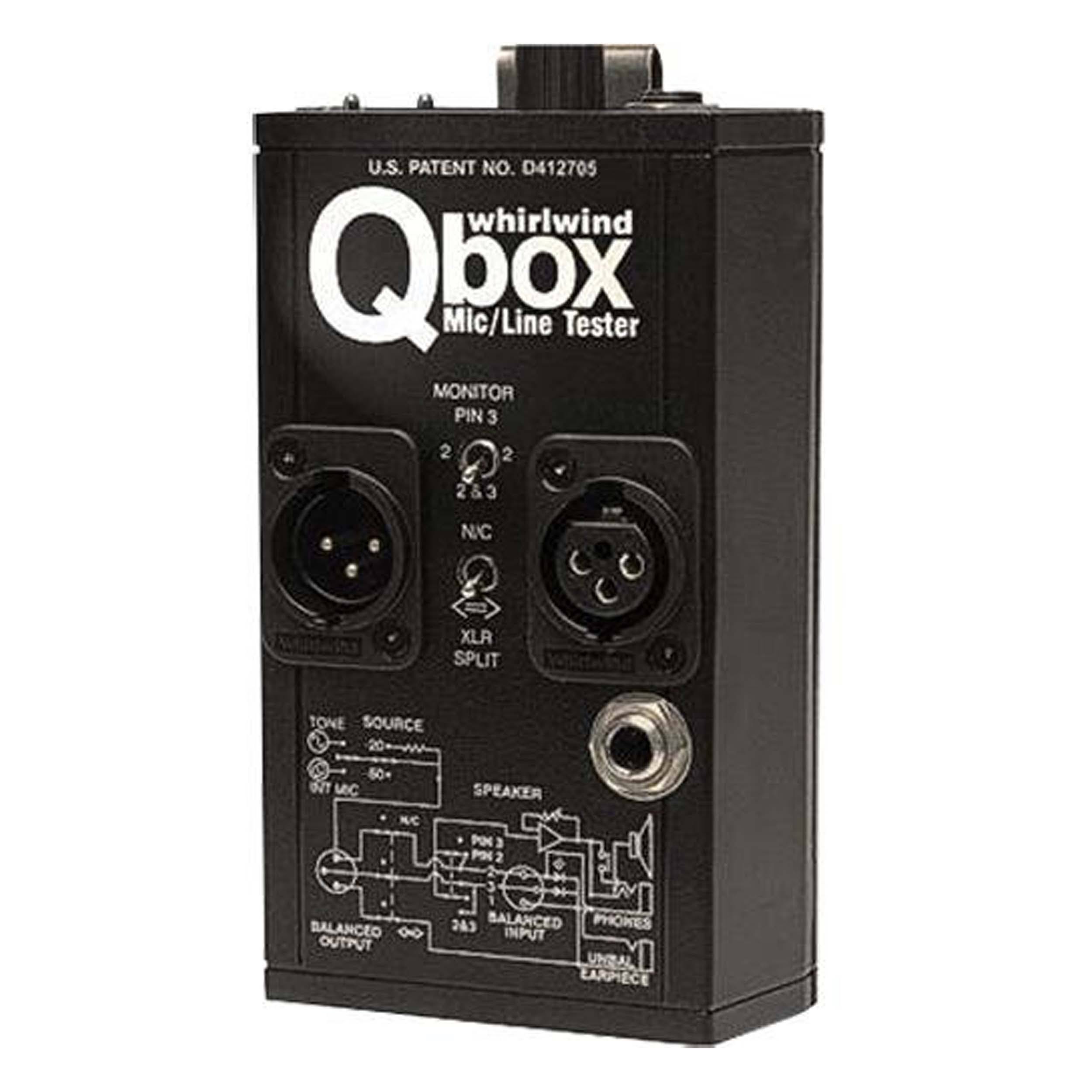 Whirlwind Qbox Audio Line Tester / Cable Tester / Test Tone Generator