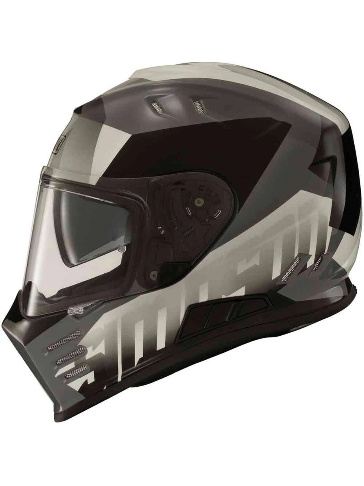 Simpson Venom Army Motorcycle Helmet (Gloss White|Black) - chargefr