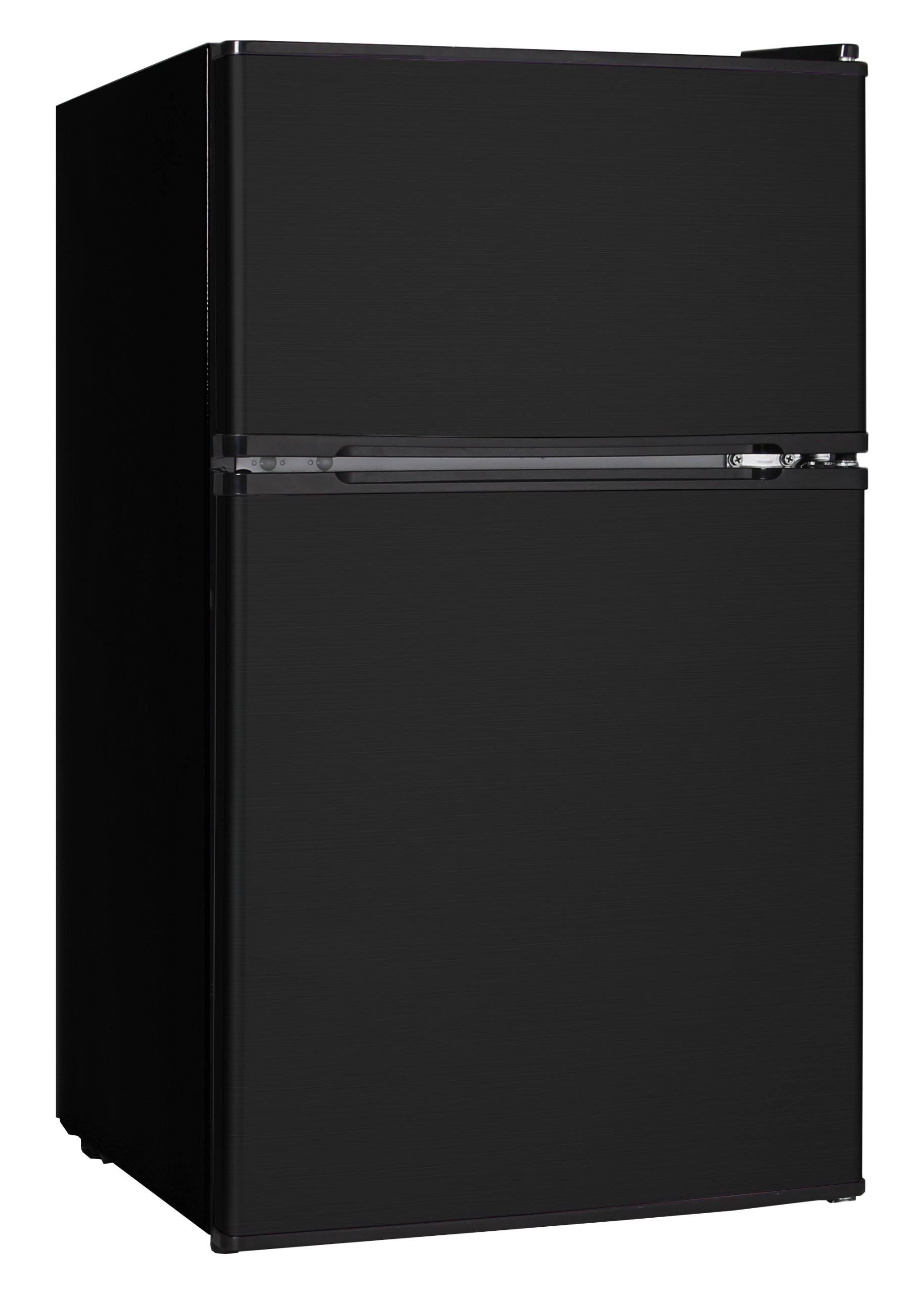 Midea whd113fb1 Compact Reversible Double Door Refrigerator and