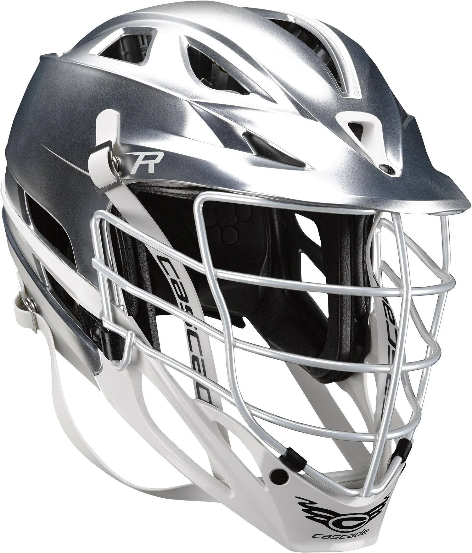 Cascade R Platinum Finish Lacrosse Helmet chargefr