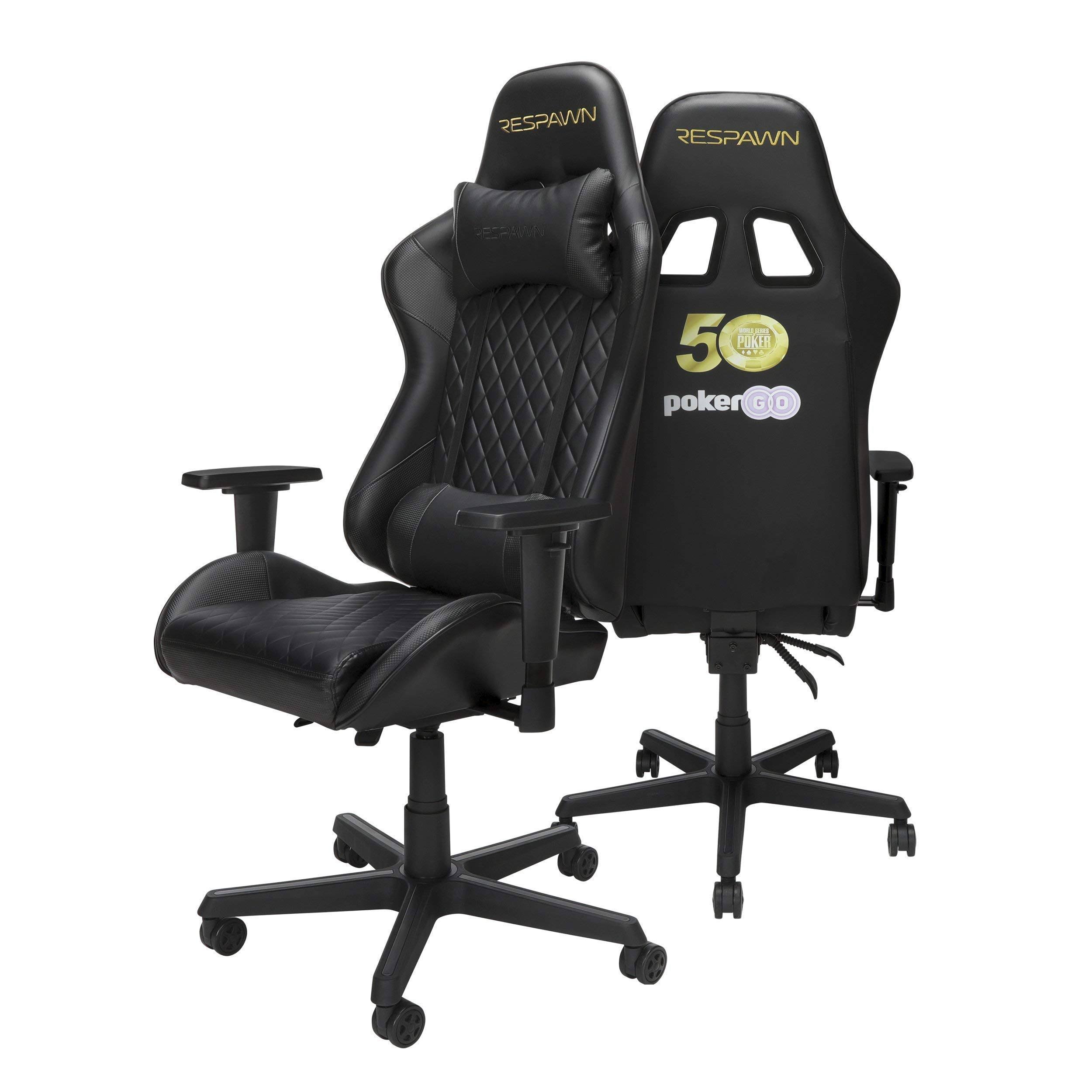 Wsop 50th RESPAWN100 Racing Style Gaming Chair chargefr