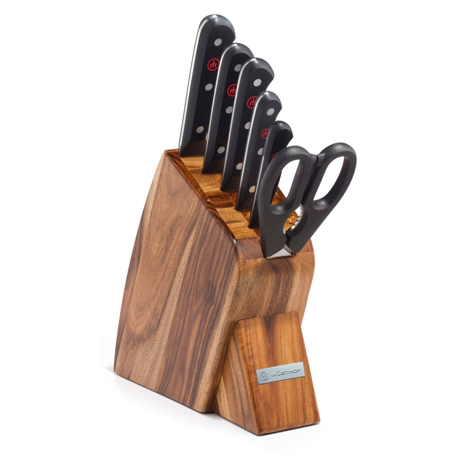 Wusthof Gourmet 7 Piece Knife Block Set chargefr