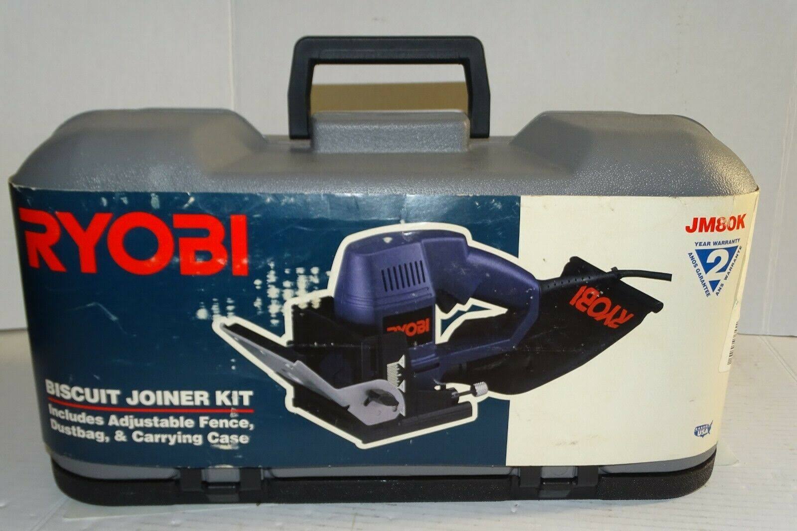 Ryobi Jm80 Biscuit Joiner Kit W Dustbag 