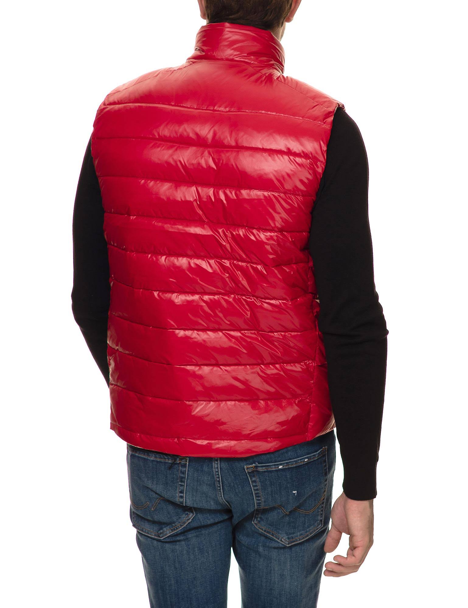 Puffer Vest Sleeveless Jacket Red 
