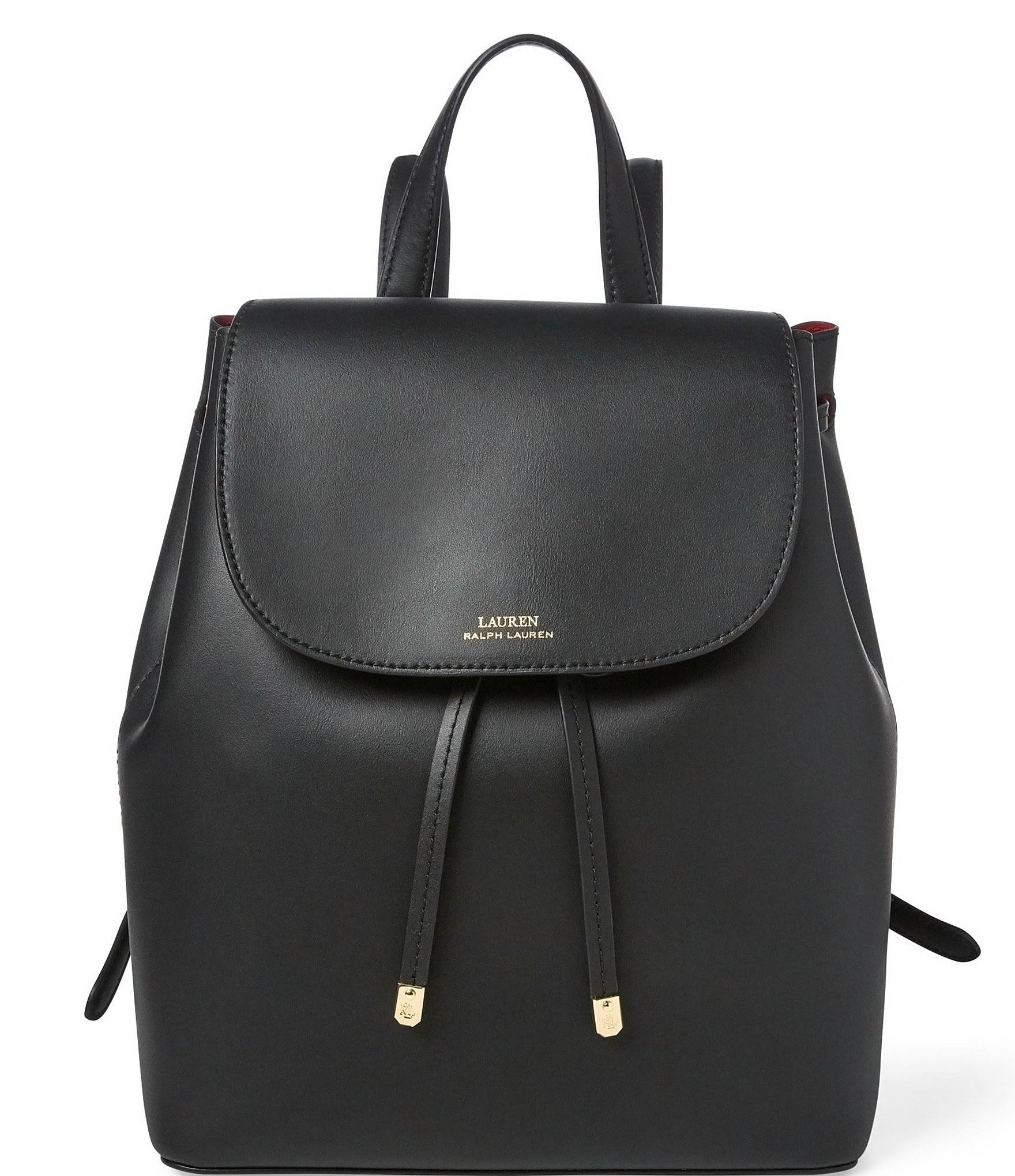 dryden flap leather backpack