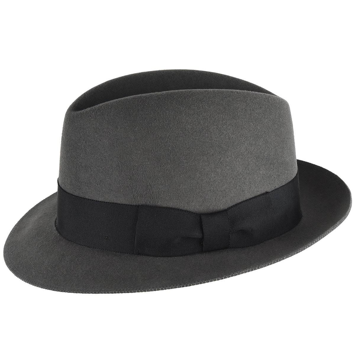 140 - 1930s Fur Felt Trilby Fedora Hat 